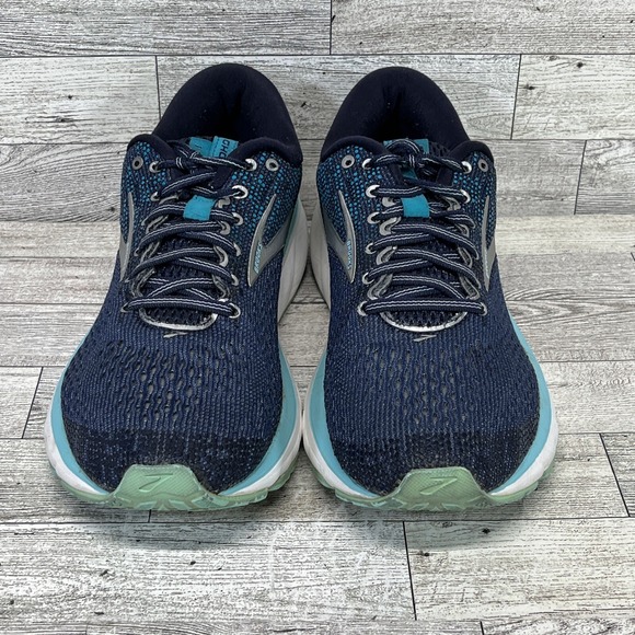 Brooks Ghost 11 Blue Running Shoes 1202771B493 Women Size 10.5B - Picture 2 of 9
